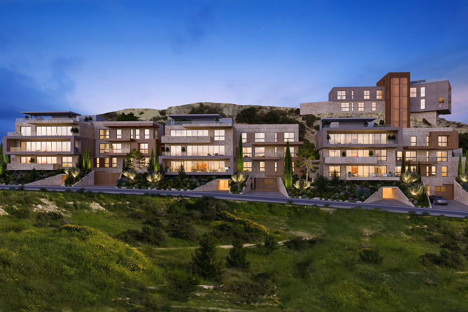 west hill project by askanis group by night