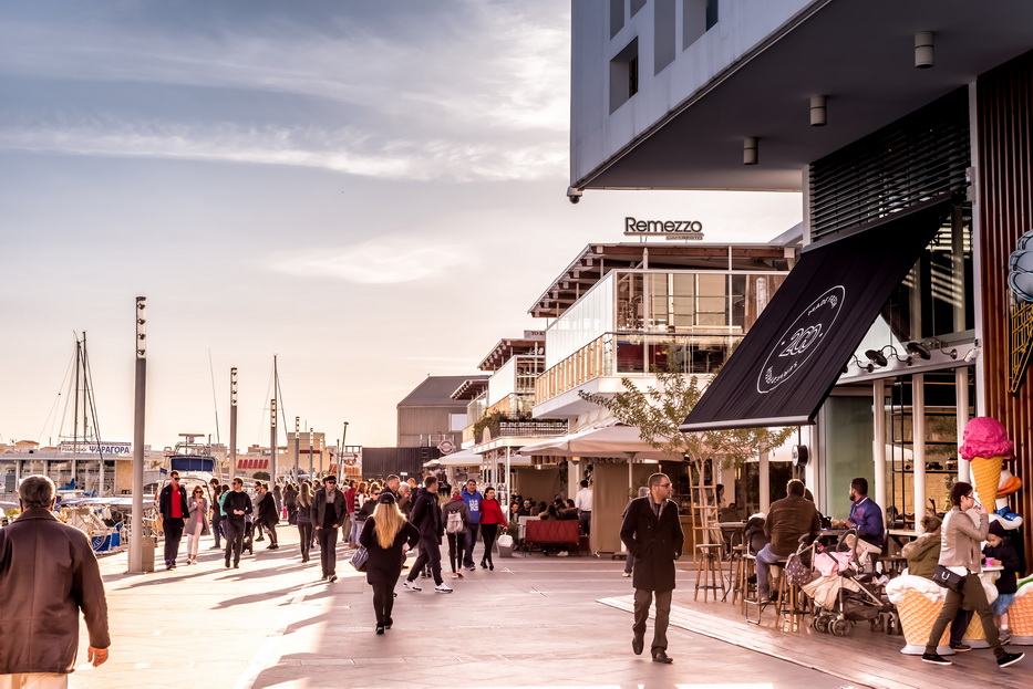 limassol old port in winter time