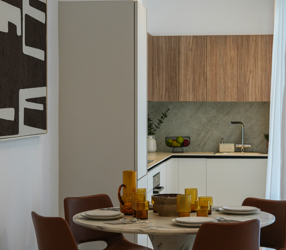 Contemporary kitchen in OPALION apartment